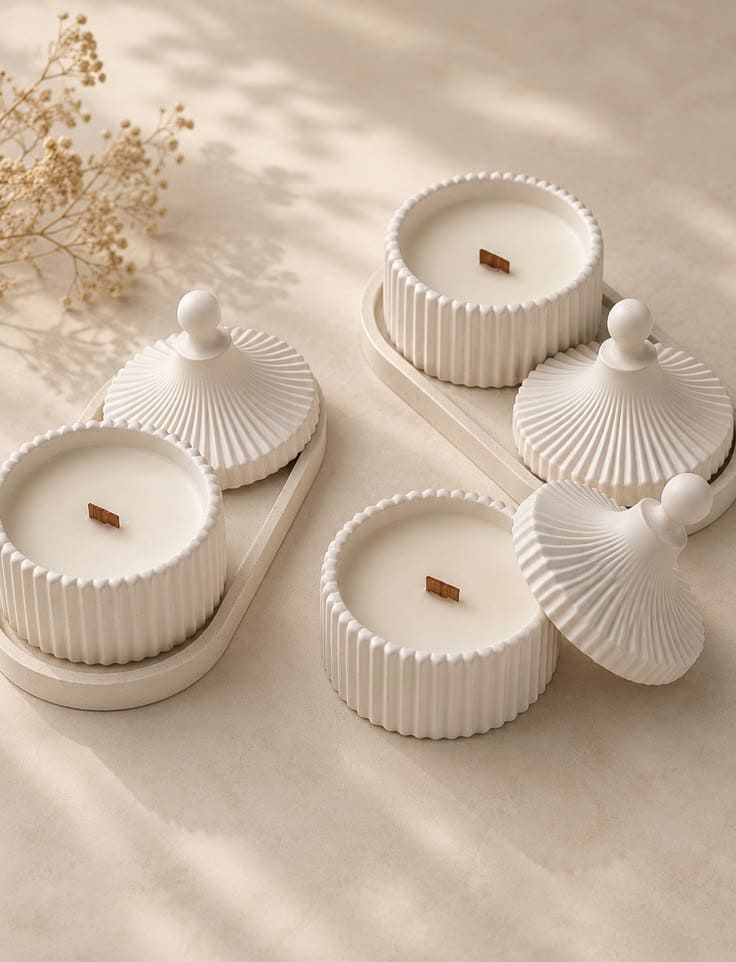 Aprendé a crear velas para tus piezas de concreto 🕯️